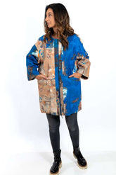 Women's leather coat Anita Melange